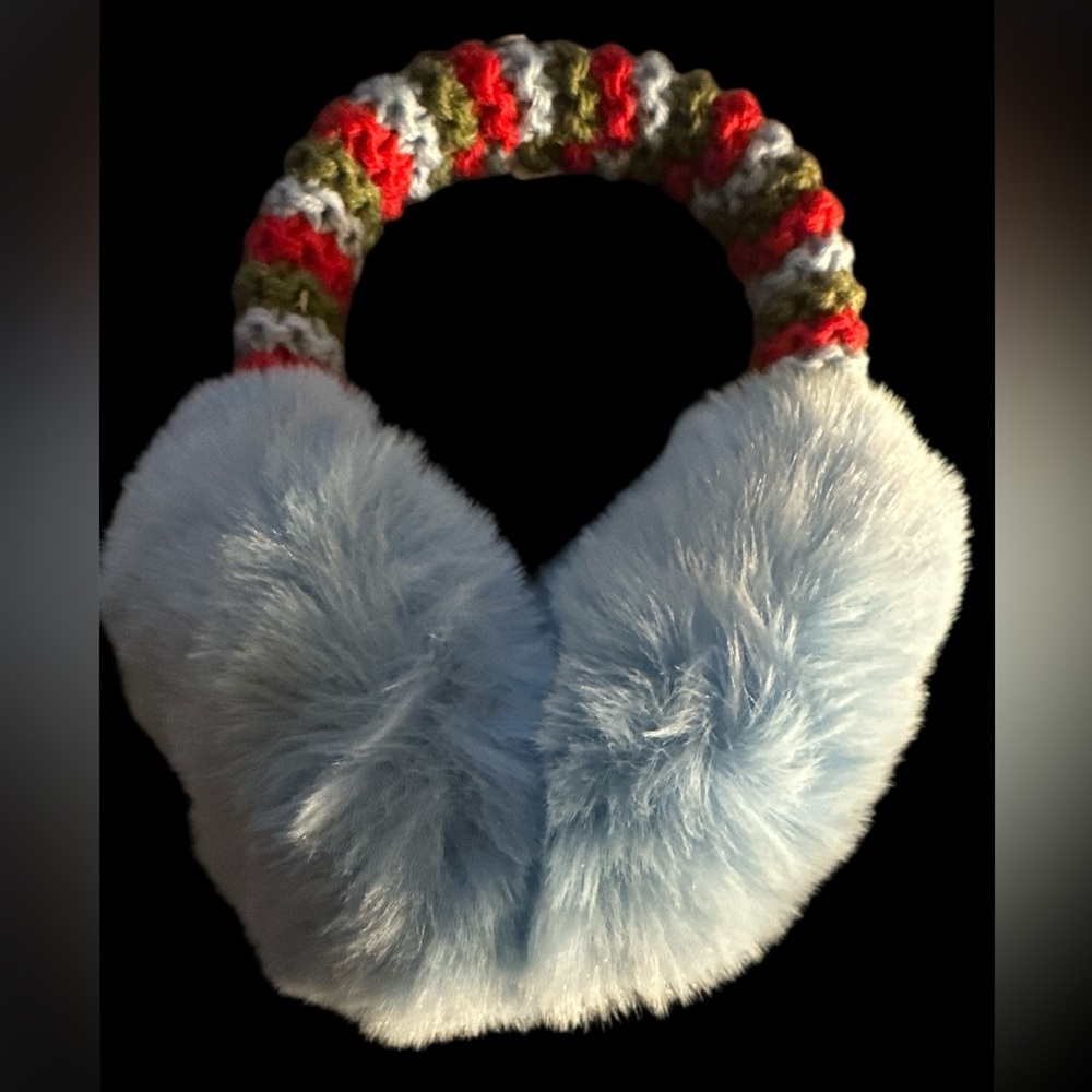 Anthropologie Blue Earmuffs NWT